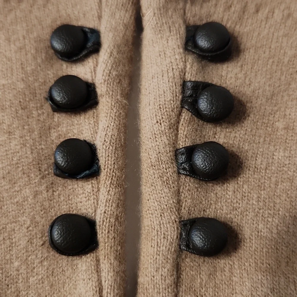 Lauren Ralph Lauren Wool & Cashmere Gloves with Button Accent Size Small